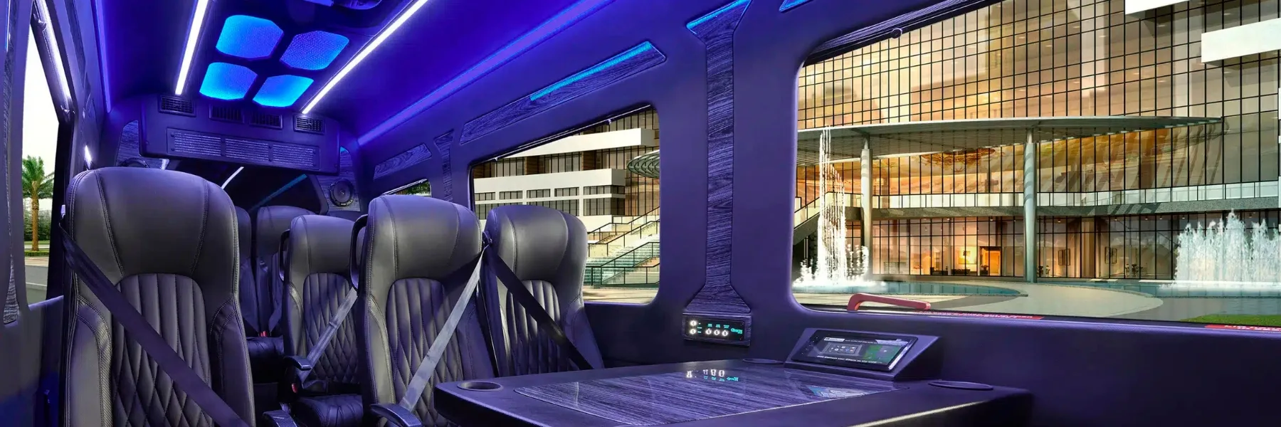 Interior shots of vehicles (e.g., leather seats, ambient lighting)