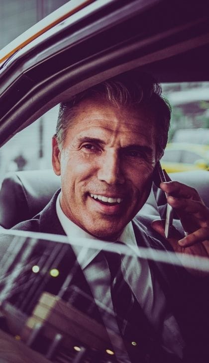 Executive In Limo For Corporate Car Service At Msp