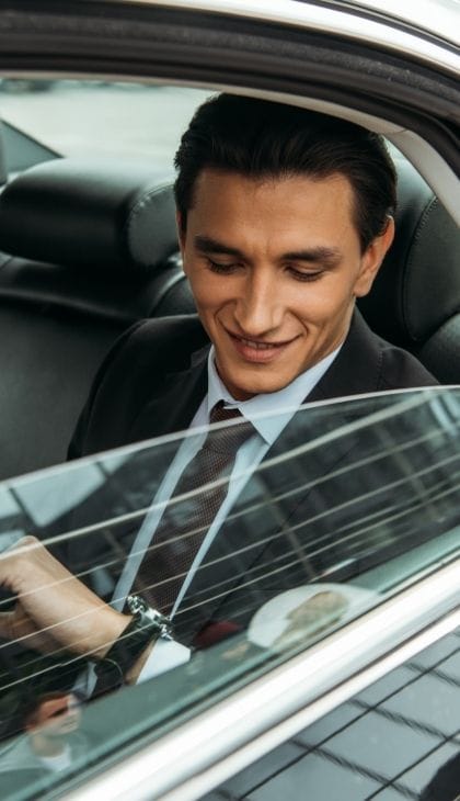 Exective Enjoying Corporate Car Service In Minnesota
