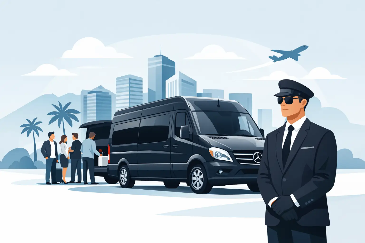 Mercedes Sprinter Van With Chauffeur For Groups